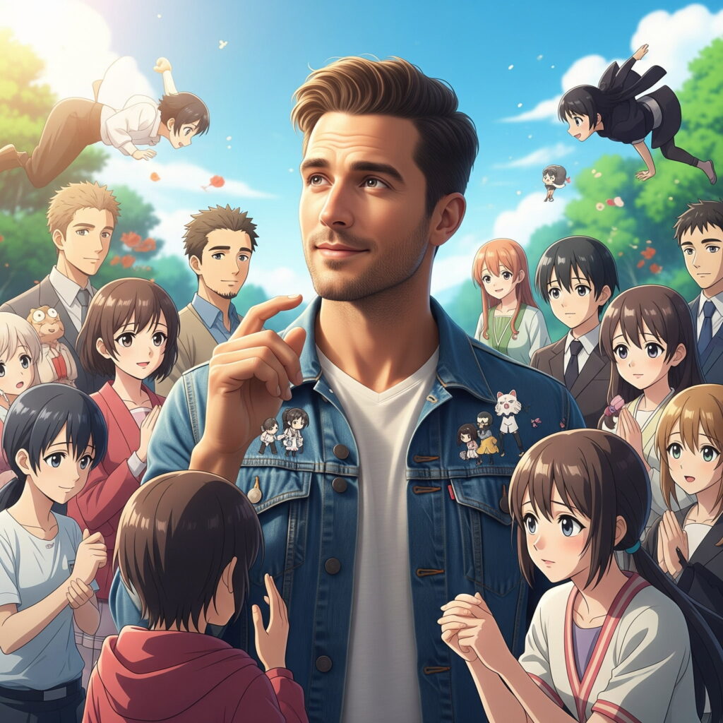 AI Characters with real man