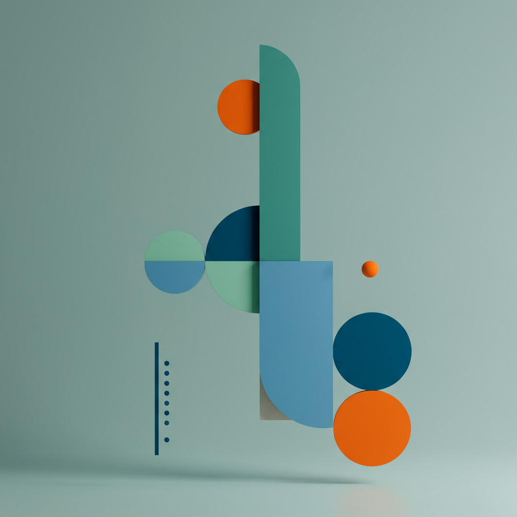 Bauhaus-inspired geometric